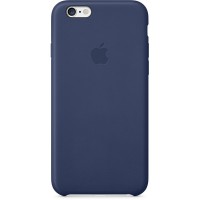 Кожаный чехол для iPhone 6 тёмно-синий