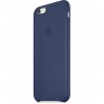 Кожаный чехол для iPhone 6 тёмно-синий
