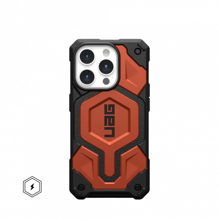 Защитный чехол Uag Monarch Pro Kevlar для iPhone 15 Pro с MagSafe - Ржавчина (Rust)
