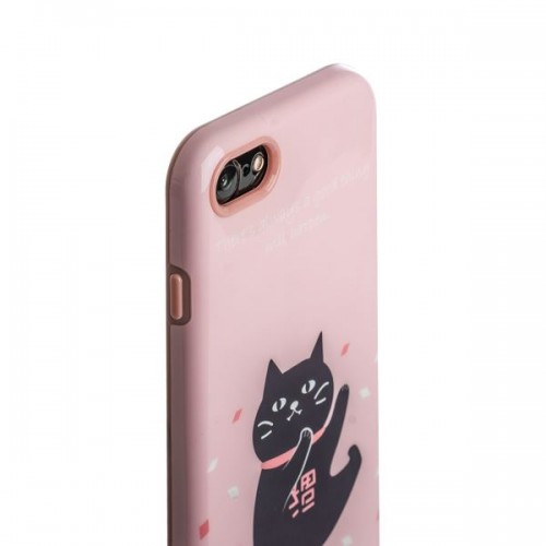 Набор iBacks Lady's Танцующий Кот для iPhone 8 и 7 - Розовый