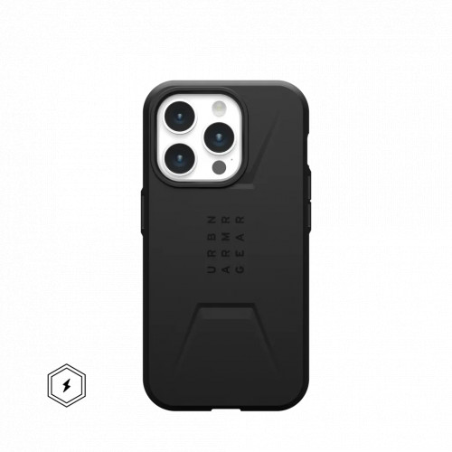 Защитный чехол Uag Civilian для iPhone 15 Pro Max с MagSafe - Черный (Black)