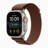 Apple Watch Ultra 4 49mm Titanium Case with Burgundy Alpine Loop (M)