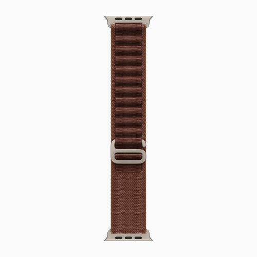 Apple Watch Ultra 4 49mm Titanium Case with Burgundy Alpine Loop (M)