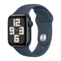 Apple Watch SE (2023) 40mm, Midnight Aluminum Case with Sport Band - Storm Blue (Синий)