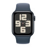 Apple Watch SE (2023) 40mm, Midnight Aluminum Case with Sport Band - Storm Blue (Синий)