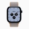 Apple Watch Series 12 46mm, Night Blue Ceramic Case with Sport Loop - Chambray Blue