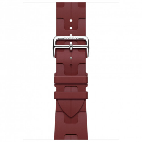 Apple Watch Hermes Series 10 46mm, спортивный ремешок Kilim красный