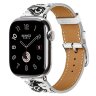 Apple Watch Hermes Series 12 42mm, классический белый ремешок (принт лошади)