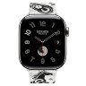 Apple Watch Hermes Series 12 42mm, классический белый ремешок (принт лошади)