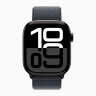 Apple Watch Series 10 42mm, Jet Black Aluminum Case with Sport Loop - Ink