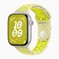 Apple Watch Series 10 46mm, Silver Aluminum Case with Nike Sport Band - Volt Splash