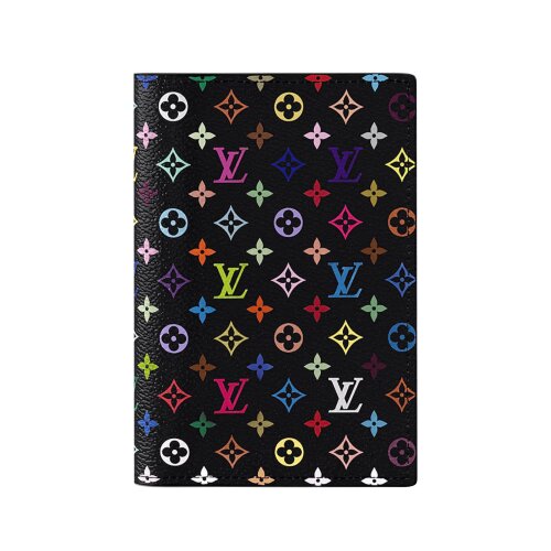Обложка для паспорта Louis Vuitton Monogram LV x TM Multicolore Noir
