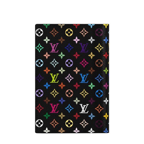 Обложка для паспорта Louis Vuitton Monogram LV x TM Multicolore Noir