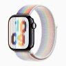 Apple Watch Series 11 46mm, Jet Black Aluminum Case with Sport Loop - Pride Edition