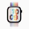 Apple Watch Series 11 46mm, Jet Black Aluminum Case with Sport Loop - Pride Edition