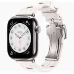 Apple Watch Hermes Series 11 42mm, спортивный ремешок Kilim белый