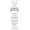 Apple Watch Hermes Series 11 42mm, спортивный ремешок Kilim белого цвета