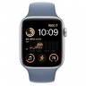Apple Watch SE (2022) 44mm, Silver Aluminum Case with Sport Band - Slate Blue