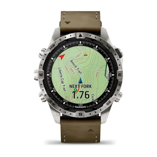 Умные часы Garmin MARQ Adventurer (Gen 2) 46mm, Damascus Steel Edition, Modern Tool Watch