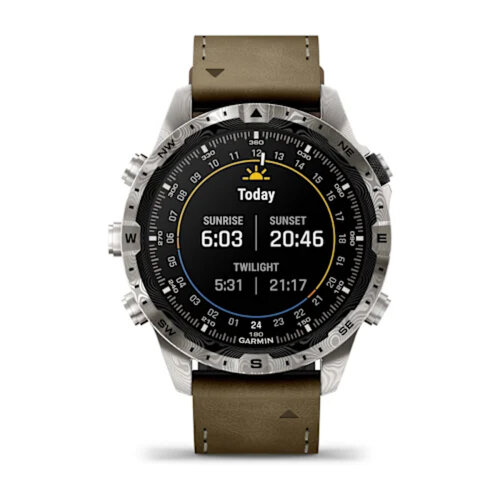 Умные часы Garmin MARQ Adventurer (Gen 2) 46mm, Damascus Steel Edition, Modern Tool Watch