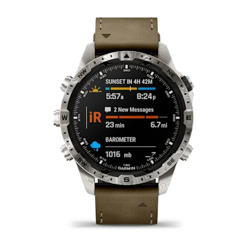 Умные часы Garmin MARQ Adventurer (Gen 2) 46mm, Damascus Steel Edition, Modern Tool Watch