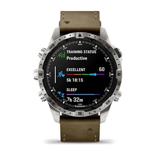 Умные часы Garmin MARQ Adventurer (Gen 2) 46mm, Damascus Steel Edition, Modern Tool Watch