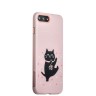 Набор iBacks Lady's Танцующий Кот для iPhone 8 Plus и 7 Plus - Розовый