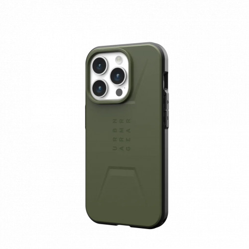 Защитный чехол Uag Civilian для iPhone 15 Pro Max с MagSafe - Оливковый (Olive Drab)