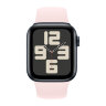 Apple Watch SE (2023) 40mm, Midnight Aluminum Case with Sport Band - Light Pink (Розовый)