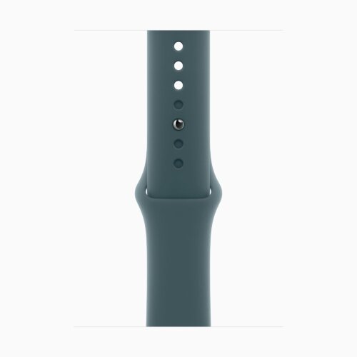 Apple Watch Series 10 46mm, Gold Titanium Case with Sport Band - Lake Green