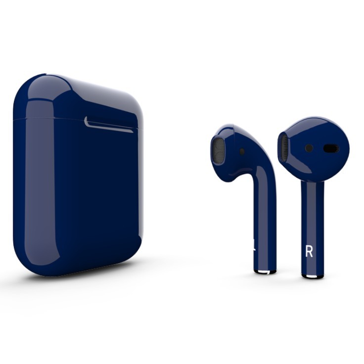 AirPods 2 синие глянцевые (2019)