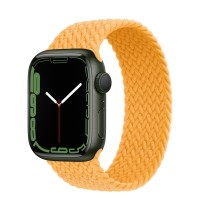 Apple Watch Series 7 41 мм, зеленый алюминий, плетеный монобраслет «Спелый маис»