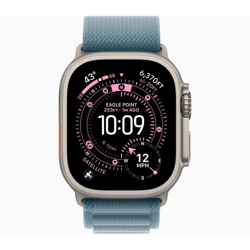 Браслет для Apple Watch Ultra 49mm Alpine Loop Finish Natural (M) - Light Blue (Голубой)