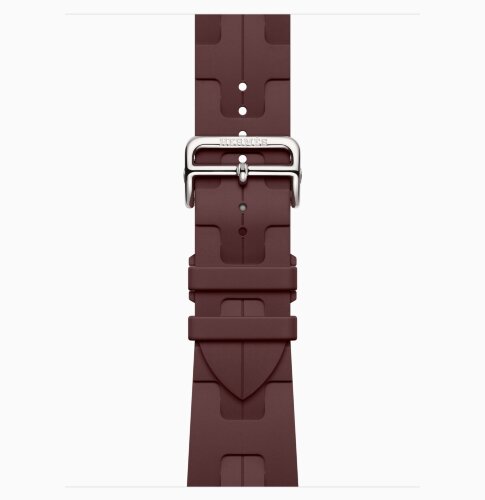 Apple Watch Hermes Series 11 42mm, спортивный ремешок Kilim красный