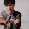 Apple Watch Hermes Series 11 46mm, классический светло-голубой ремешок