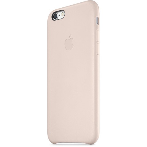 Кожаный чехол для iPhone 6 бледно-розовый