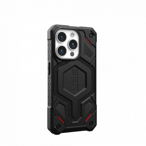 Защитный чехол Uag Monarch Pro Kevlar для iPhone 15 Pro с MagSafe - Кевлар черный (Kevlar Black)