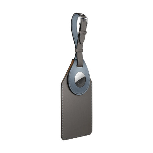 AirTag Hermes Travel Tag - Bleu Lin / Gris Meyer