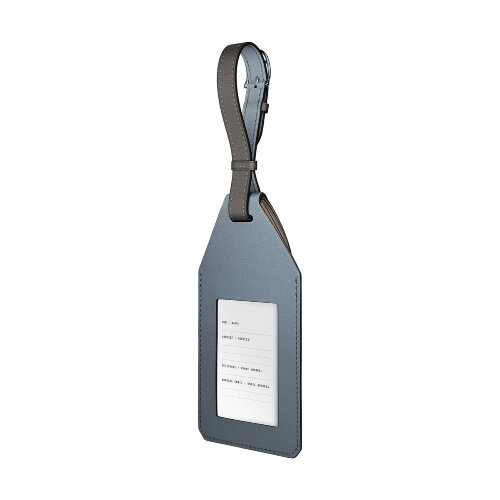 AirTag Hermes Travel Tag - Bleu Lin / Gris Meyer