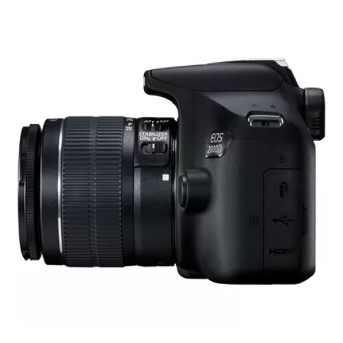 Canon EOS 2000D Black + EF-S 18-55mm IS II Lens + Shoulder Bag + SD Card Kit