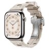 Apple Watch Hermes Series 11 46mm, спортивный ремешок Kilim бежевый