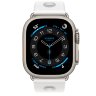 Apple Watch Ultra 3 Hermes 49mm, спортивный ремешок Scub’H Diving белого цвета