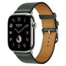 Apple Watch Hermes Series 11 46mm, классический темно-зеленый ремешок