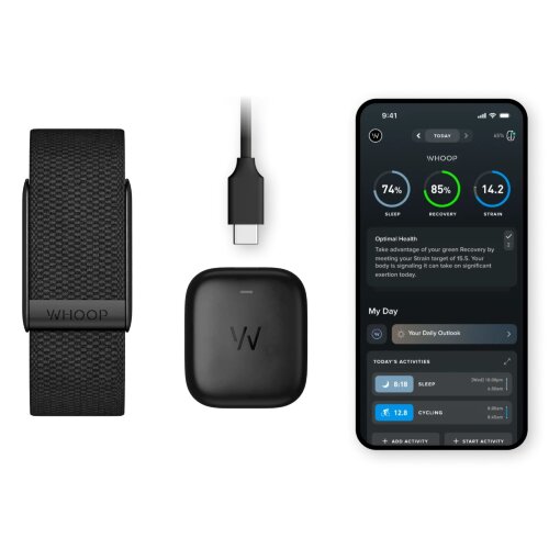 Фитнес-браслет WHOOP 4.0 ONE , Band SuperKnit Onyx, с подпиской на 12 месяцев