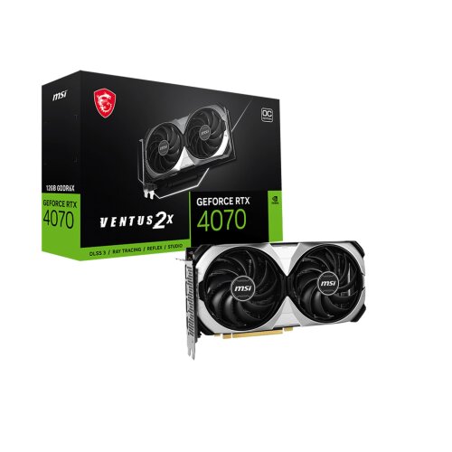 Видеокарта NVIDIA MSI GeForce RTX 4070 VENTUS 2X 12G OC