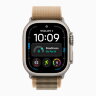 Apple Watch Ultra 4 49mm Titanium Case with Desert Alpine Loop (M)