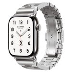 Apple Watch Hermes Series 10 46mm, блочный стальной браслет (S)
