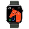 Apple Watch Hermes Series 12 42mm, классический кожаный темно-зеленый ремешок