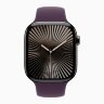 Apple Watch Series 10 46mm, Gold Titanium Case with Sport Band - Plum