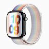 Apple Watch Series 10 42mm, Jet Black Aluminum Case with Sport Loop - Pride Edition